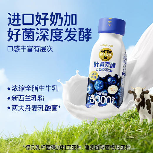 轻上 叶黄素酯蓝莓酸奶220ml*10瓶 商品图3