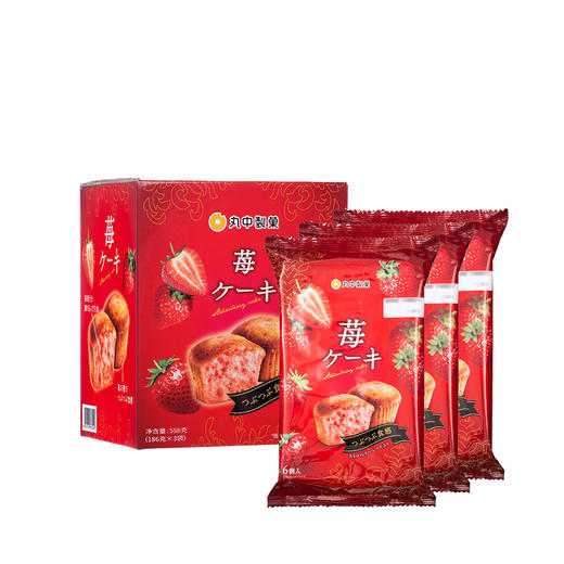 【自提】M丸中草莓味蛋糕558克 商品图0