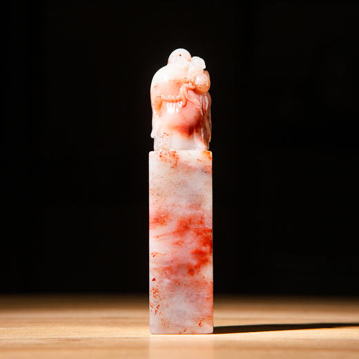 寿山石芙蓉老料雕“寿星”方章 商品图6