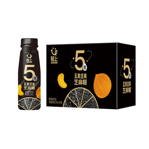 轻上 五黑坚果芝麻糊245ml*10瓶 商品图5