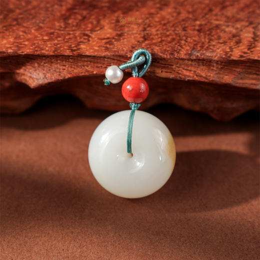 【莫争】一点糖羊脂玉平安扣 商品图2