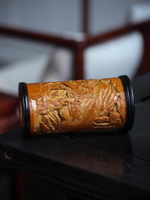 出手得卢°便携竹雕茶叶罐 商品图4