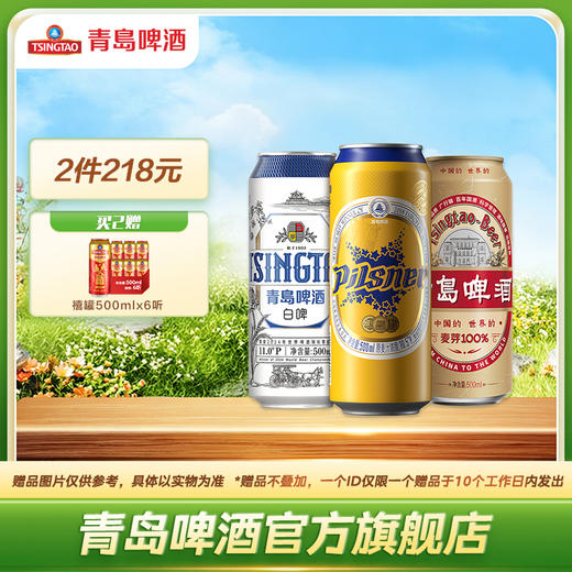 青岛啤酒 精酿组合500ml*12罐/箱 商品图0