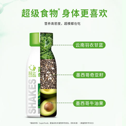 轻上 简零控牛油果羽衣甘蓝奇亚籽奶昔酸奶220ml*10瓶 商品图1