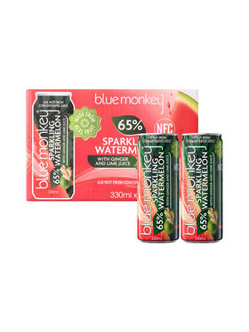 【自提】MBLUEMONKEY生姜青柠西瓜汁气泡饮料330mL*16