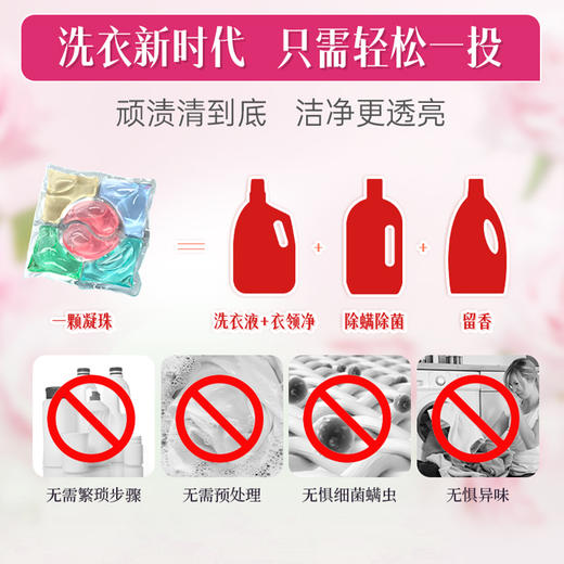 舒蕾甄选波卡莉香除螨除菌六合一洗衣凝珠-320g（32颗） 商品图4