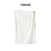 VIMAGE纬漫纪2026夏季新款斜肩设计感修身显瘦无袖T恤V2502106 商品缩略图5