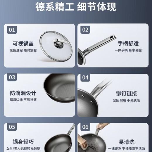 三头鹰旗舰款钛不粘炒锅32cmMTiW32 商品图1