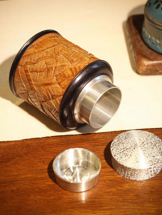 芭蕉图°锡胆茶叶罐 商品图7