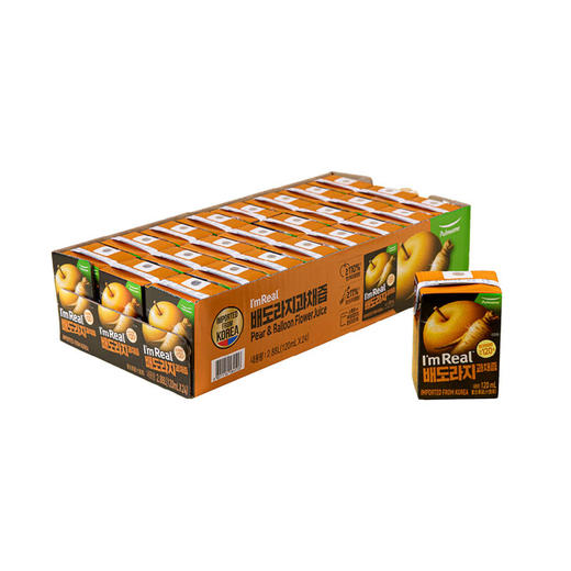 【自提】M圃美多雪梨桔梗果蔬汁120mL*24 商品图0