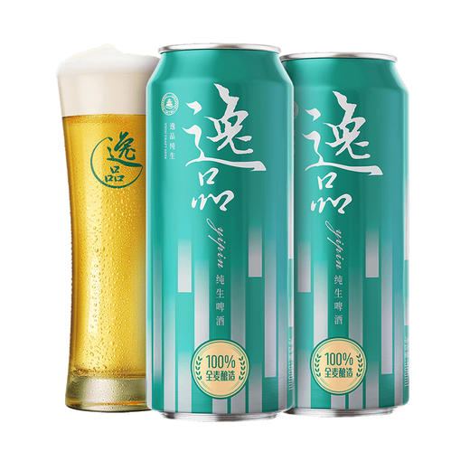 青岛啤酒全麦逸品纯生500ml*12罐啤 商品图2