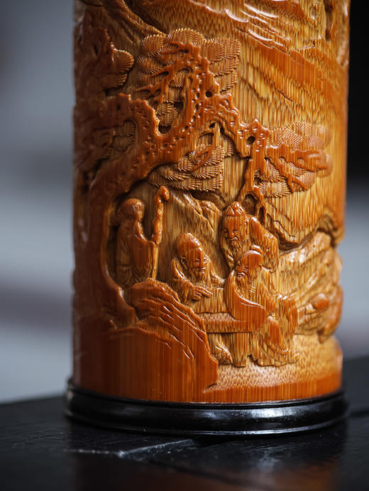 出手得卢°便携竹雕茶叶罐 商品图7