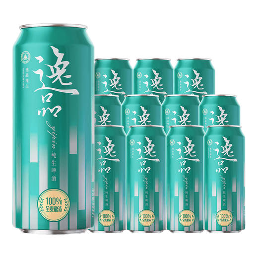 青岛啤酒全麦逸品纯生500ml*12罐啤 商品图0