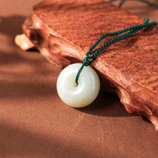 【莫语】白玉平安扣 商品图2