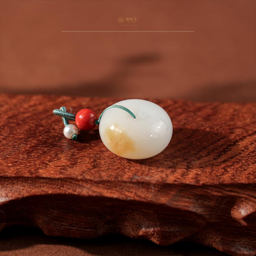 【莫争】一点糖羊脂玉平安扣 商品图1