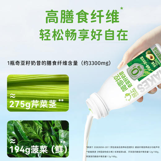 轻上 简零控牛油果羽衣甘蓝奇亚籽奶昔酸奶220ml*10瓶 商品图2