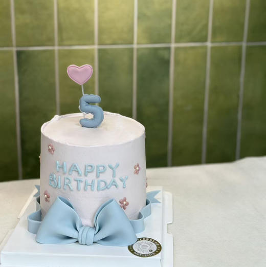 数字蝴蝶结蛋糕 商品图0