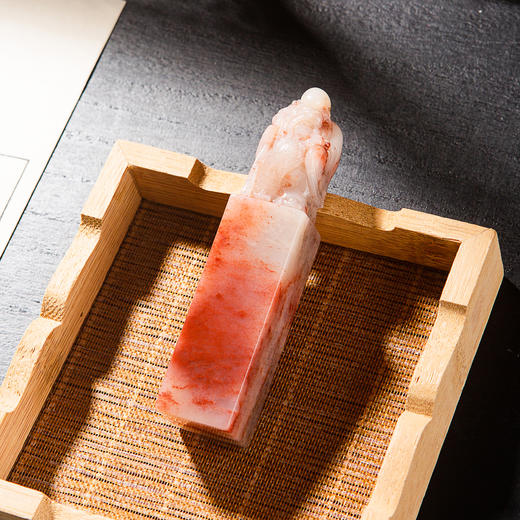 寿山石芙蓉老料雕“寿星”方章 商品图10