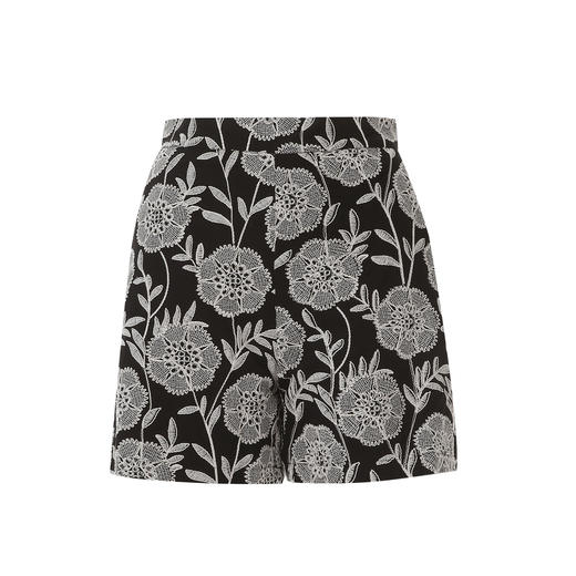 EITIE爱特爱直筒阔腿宽松印花休闲显瘦短裤夏季新款8205906 商品图5