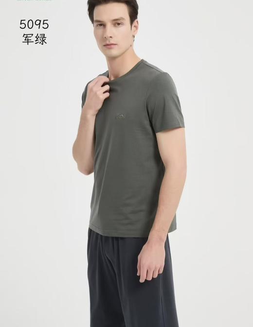 FF竹纤维男士竹棉天丝半袖5095 商品图1