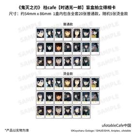 鬼灭之刃 柱cafe 时透无一郎 金签拍立得相卡 25包/盒 国谷
