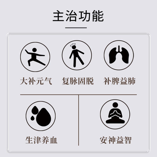 人参片60g/盒(3g*20袋)  大补元气 安神益智 正宗长白山人参皂苷高中药材中药饮片 人参礼盒送礼送长辈礼盒 商品图5