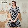 EITIE爱特爱气质高级感圆领收腰短裙浪漫印花连衣裙夏季新款8207953 商品缩略图0