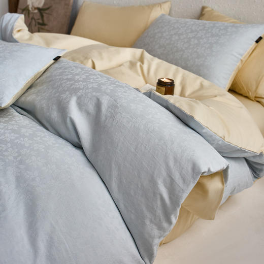 【初夏焕新】自然醒长绒棉水洗染色提花四件套（四季款）HS 商品图5