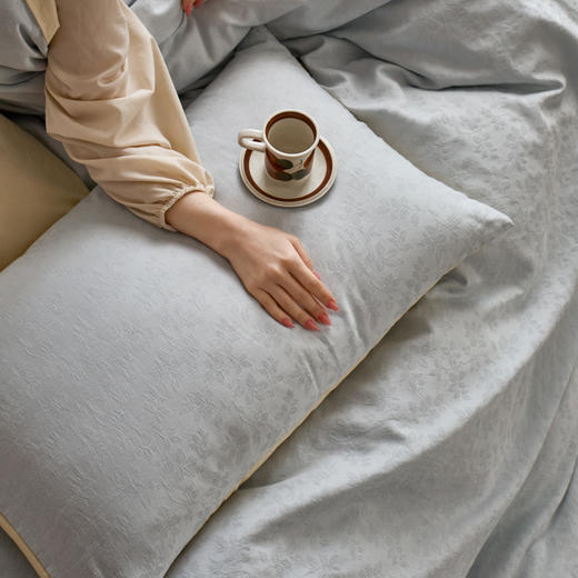 【初夏焕新】自然醒长绒棉水洗染色提花四件套（四季款）HS 商品图13