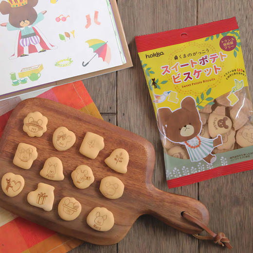 北陆小熊学校图案饼干60g 早餐下午茶零嘴  050357 商品图1