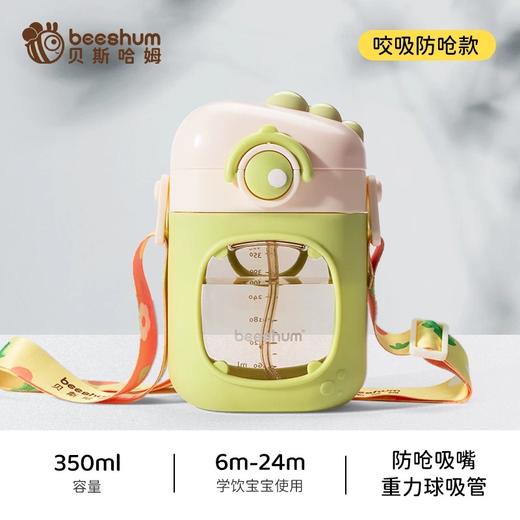 beeshum探险龙儿童水杯幼儿园外出防摔吸管学饮杯宝宝直饮喝水杯 商品图2