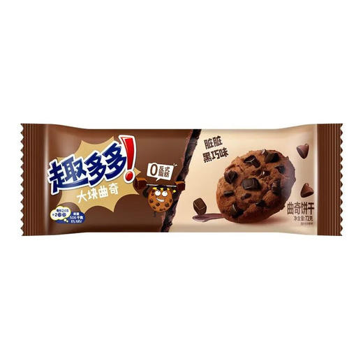 趣多多大块巧克力脏脏曲奇72g 商品图0