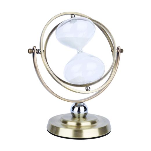 美国 SecretKey 720°旋转轻奢金属沙漏计时器 15分钟计时 家居、办公室装饰品 商品图1