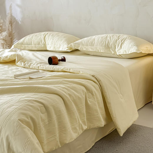 【初夏焕新】自然醒全棉大豆纤维芸屿夏被四件套HS 商品图6