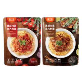 【直发】湾仔岛251g肉酱意大利面（黑椒*3袋+番茄*3袋）