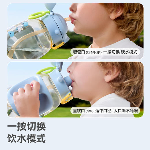 贝肽斯吨吨桶儿童水杯直饮吸管宝宝饮水壶夏幼儿园上学ppsu男女孩 商品图7