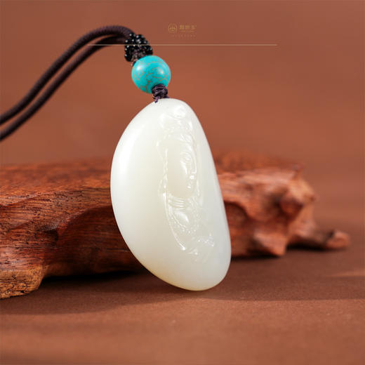 【官应】羊脂白玉观音挂件 商品图1