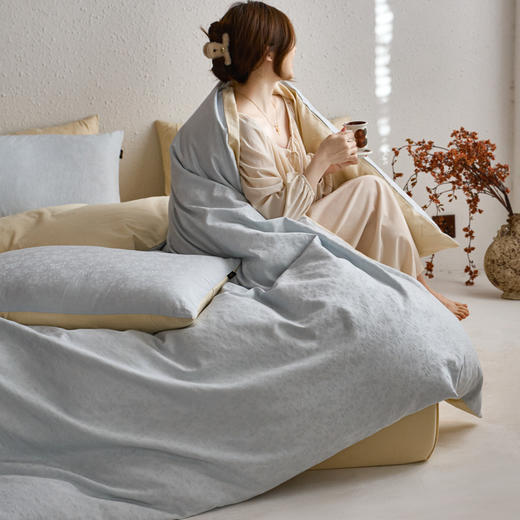 【初夏焕新】自然醒长绒棉水洗染色提花四件套（四季款）HS 商品图12