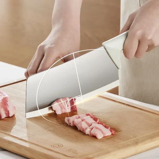 炊大皇菜刀家用厨房套装切片刀切菜刀切肉刀具厨师刀不锈钢水果刀 大白切片刀 商品图2