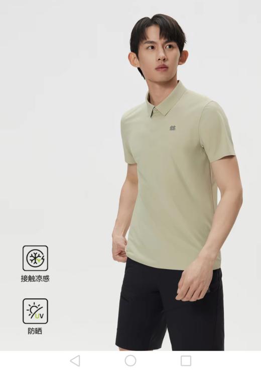 KL  POLO衫接触凉感防晒功能短袖T恤 不闷，弹力冰爽.. 商品图0