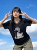 重工/工艺T【自营】柳钉钻➕蝴蝶结飘带女孩！微透韩系设计感T恤夏季-喜出 商品缩略图3