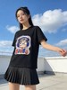 重工/工艺T【自营】卡通➕蓝色耳机烫钻！韩系设计感90棉T恤夏季-喜出 商品缩略图0