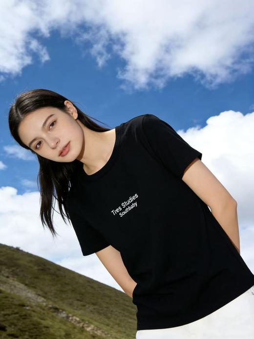 任选2件39.9元！超高性价比【自营】精致刺绣双排字母Taes … 薄棉95%圆领短袖T恤上衣-喜出 商品图2