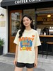 任选2件39.9元！超高性价比【自营】HAPPY米色大版 95%棉夏季T恤宽松上衣-喜出 商品缩略图1