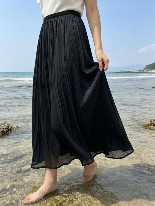 半身裙【自营】人鱼姬流光裙！珠光感双层松紧腰半裙-喜出 商品图1