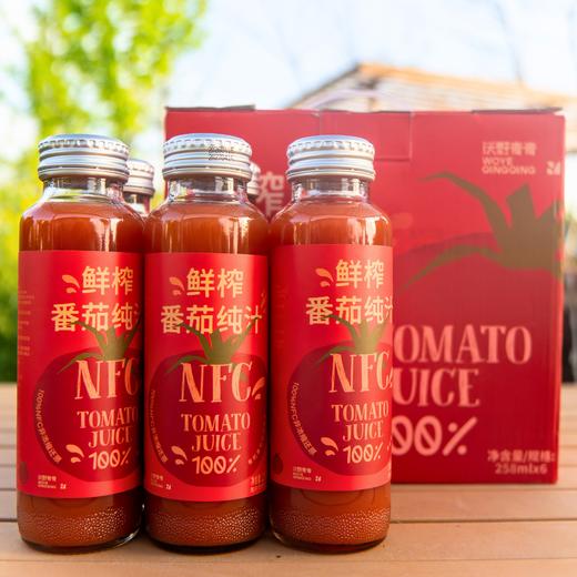 （新鲜的番茄汁回来喽！） 沃野青青鲜榨番茄纯汁 258ml/瓶*6 有机番茄NFC鲜榨 商品图4
