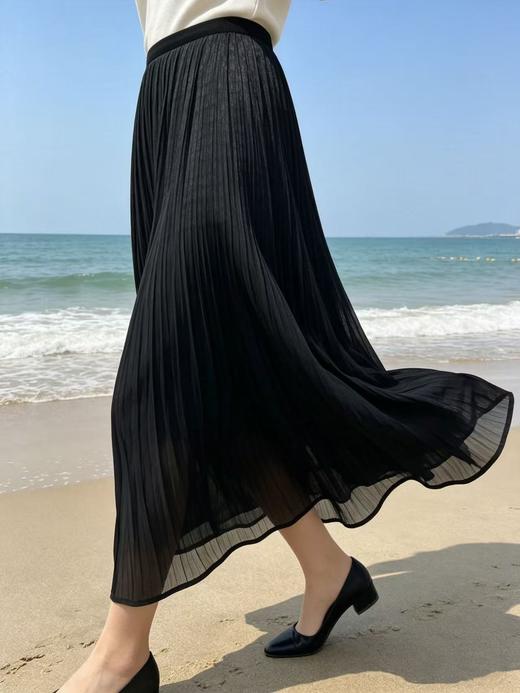 半身裙【自营】人鱼姬流光裙！珠光感双层松紧腰半裙-喜出 商品图0