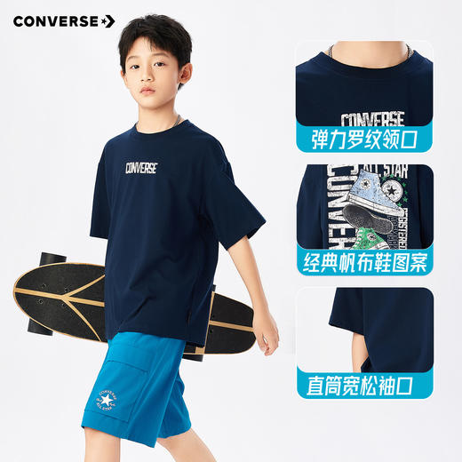 CONVERSE 夏 大童小童 儿童童装T恤 CNVB-TE-K568 商品图7