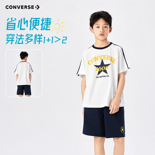 CONVERSE 夏 大童小童 儿童童装套装 CNVB-KS-K236 商品图1