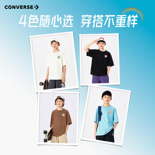 CONVERSE 夏 大童小童 儿童童装T恤 CNVB-TE-K569 商品图6